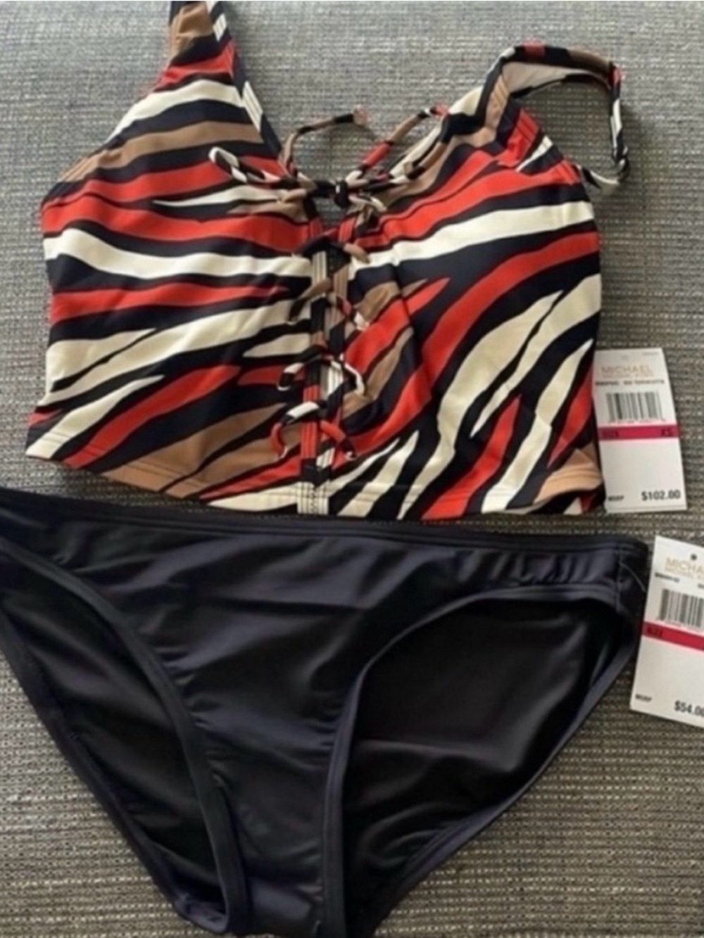 NWT Michael Kors Terracotta Bikini Set